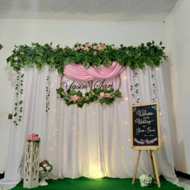 Backdrop akad backdrop lamaran aqiqah ulang tahun