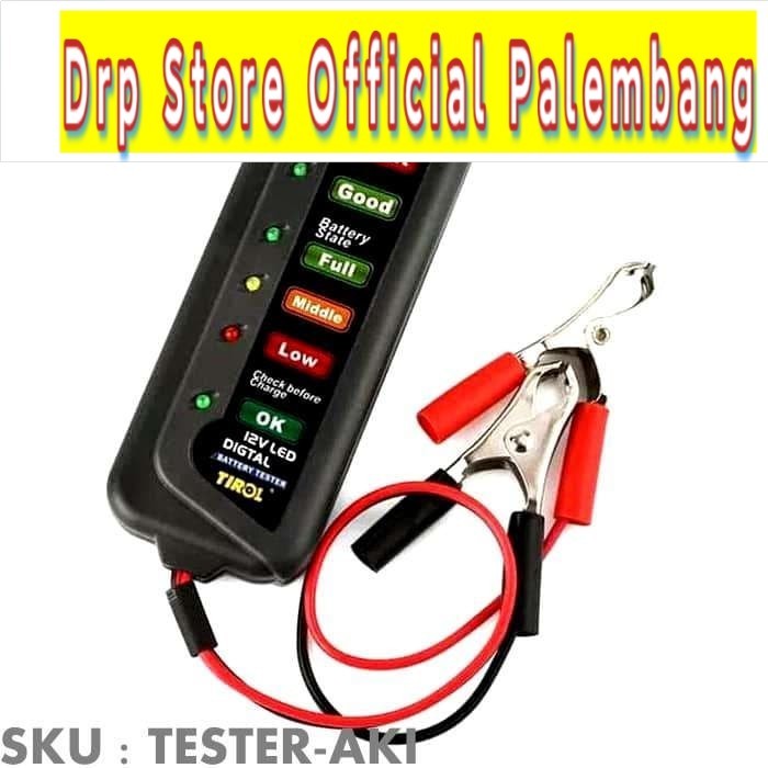 Alat Pengecek Tester Aki mobil Motor Genset 12V