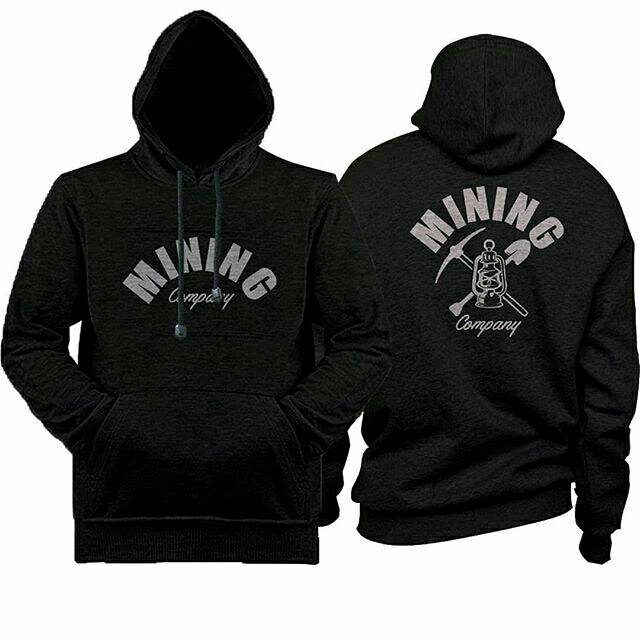 Jaket Hoodie Jumper Tambang Mining Company Graphic