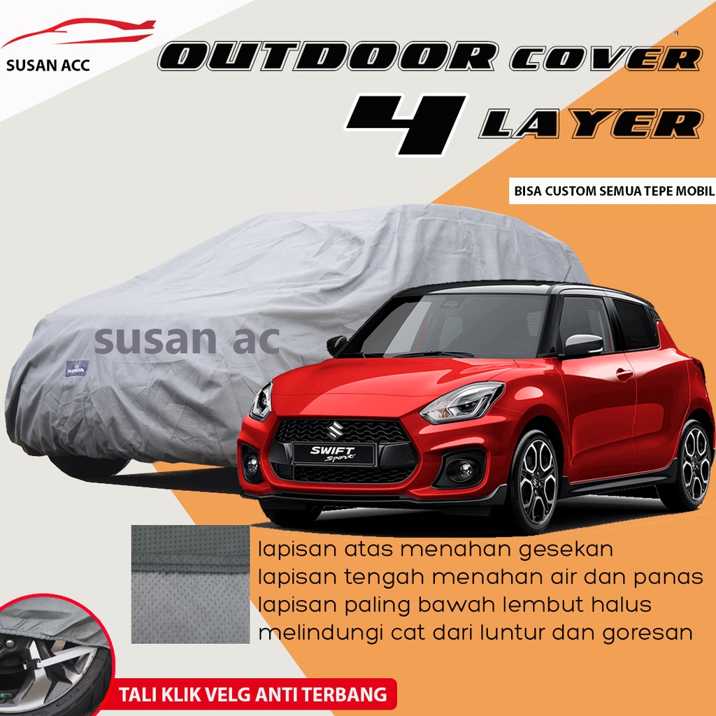 SWIFT Body Cover Mobil swift Sarung Mobil swift waterproof/swift outdoor/Brio/brio rs/brio satya/agya/ayla/mini cooper/minicooper