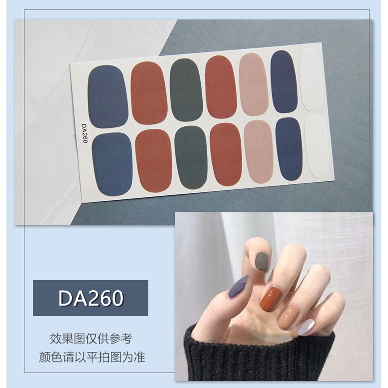 &lt;Jjoygirl&gt;DA Nail Sticker Motif / Sticker Kuku / Stiker Kuku / Nail Stiker Glitter / Stripes Design