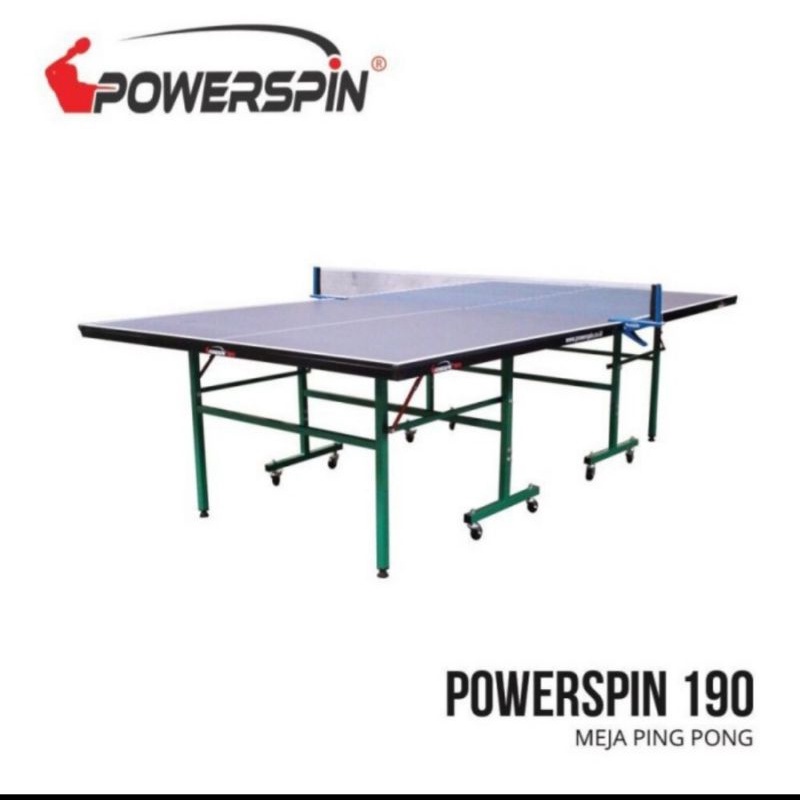 Meja Pingpong / Meja Ping Pong / Tenis Meja Powerspin / POWER SPIN 190 - MEJA KOMPLIT