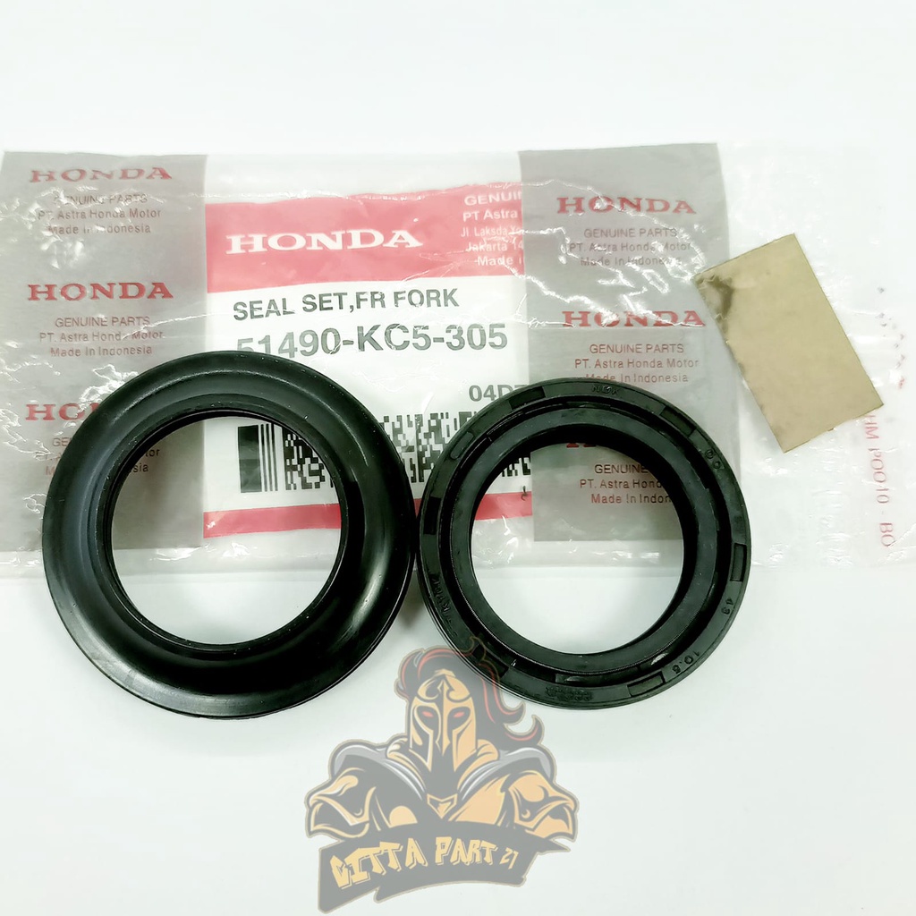 SIL SEAL SHOCK PLUS ABU SHOCK SET DEPAN HONDA KC5 KUALITAS ASLI ORIGINAL HONDA AHM PRESISI TIDAK BOCOR KARET TIDAK MUDAK KERAS DAN DIJAMIN AWET TIGER MEGA PRO PRIMUS MEGA PRO MONOSHOCK MEGAPRO PCX 125 PCX 150