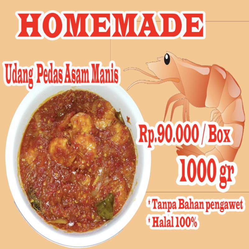 

Udang Goreng Pedas Asam Manis 1000 Gr