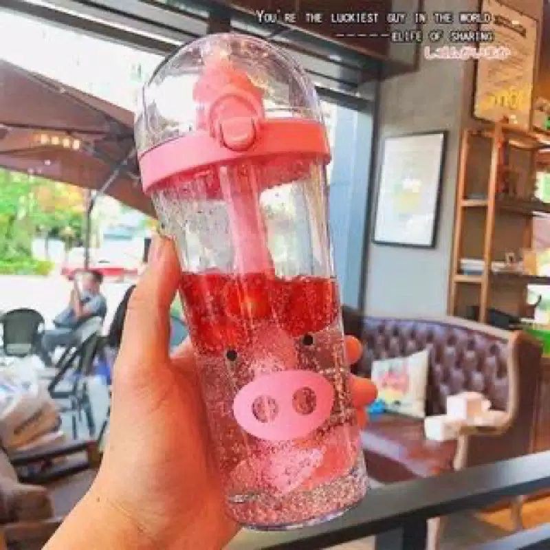 Botol Minum anak Shaker Pengaduk Anak Karakter Lucu Ukuran 500ml