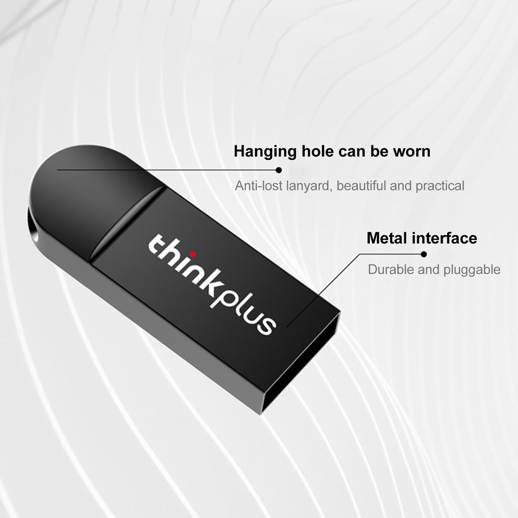 Flash Drive Lenovo MU222 High Speed Plug Play 8G / 16G / 32G / 64G Bahan Zinc Alloy Untuk Laptop