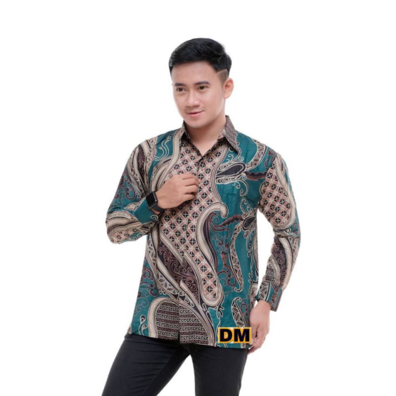 New Arrival Distro Batik Pria Bordir Sogan HRB026 BATIKAF Big Size M L XL XXL