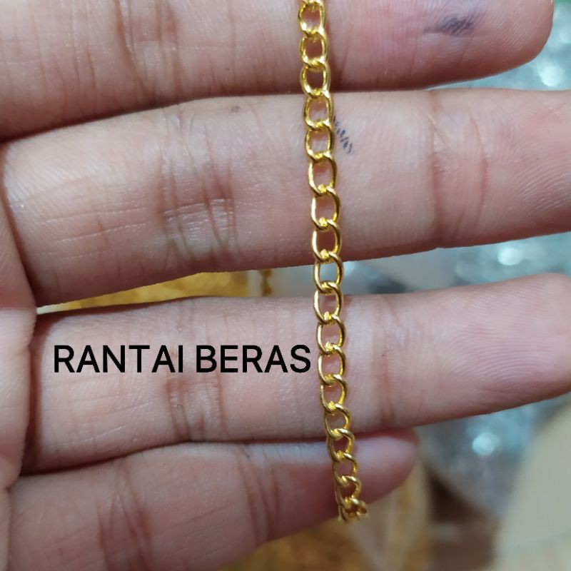 rantai nuri 1meter / rantai nuri 0.6-0.8 / rantai nuri nikel / rantai gelang