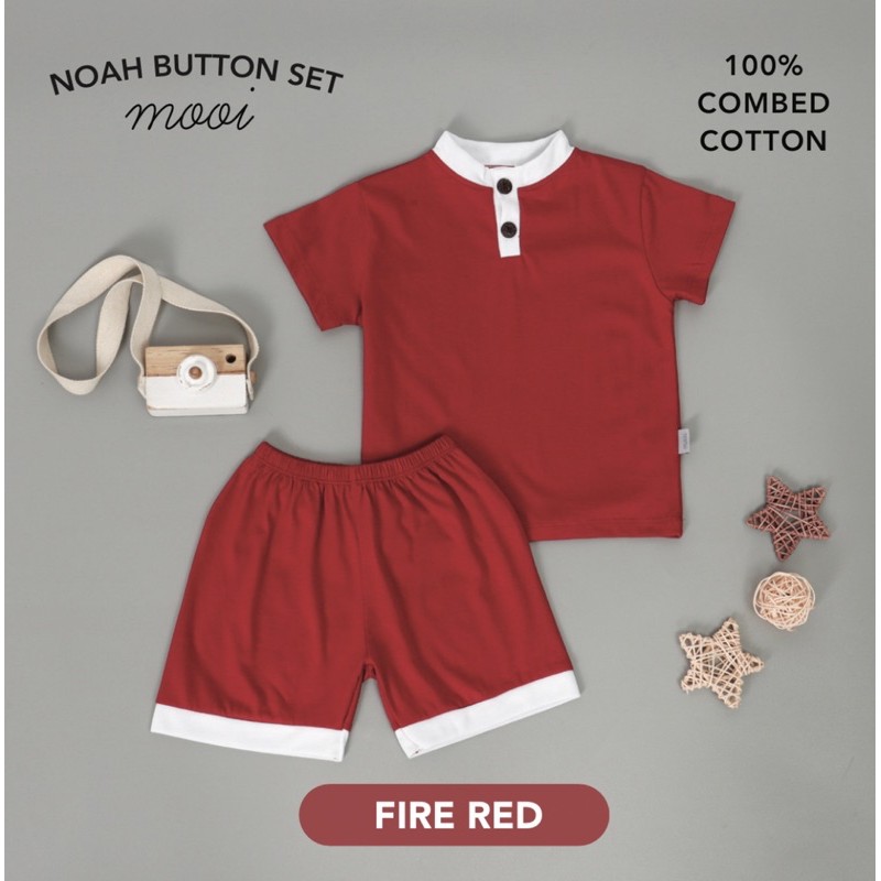 MOOI NOAH BUTTON SET - SETELAN ANAK LAKI LAKI