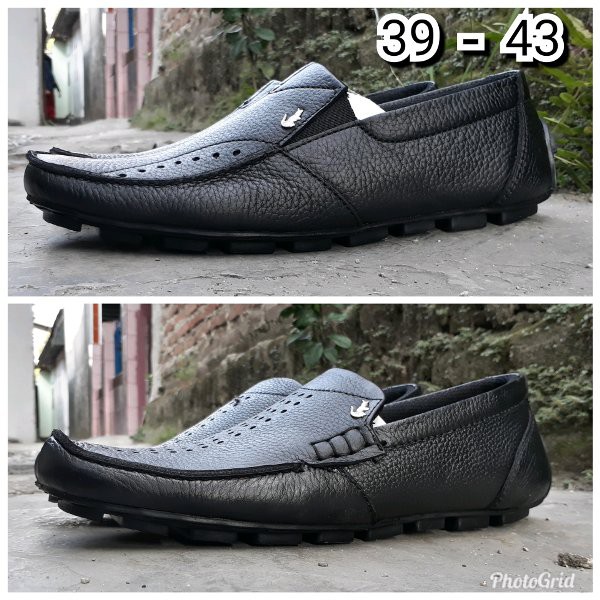 SALE Sepatu pantofel kulit asli lacoste sepatu kerja kantor lacoste sepatu slip on kulit asli