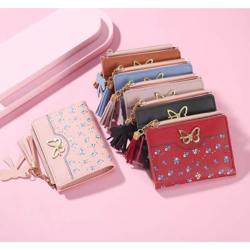 ♥TMALL88♥ Dompet Wanita Import Murah Lipat Kecil Lucu &amp; Cantik