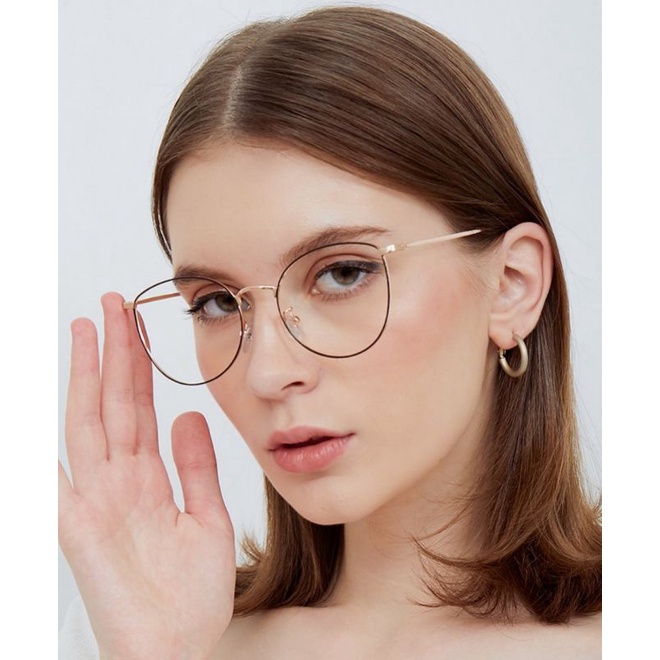 Flavia Eyewear - Kacamata Cathy Big (custom minus, photochromic, blueray,bluechromic dan photobrown)