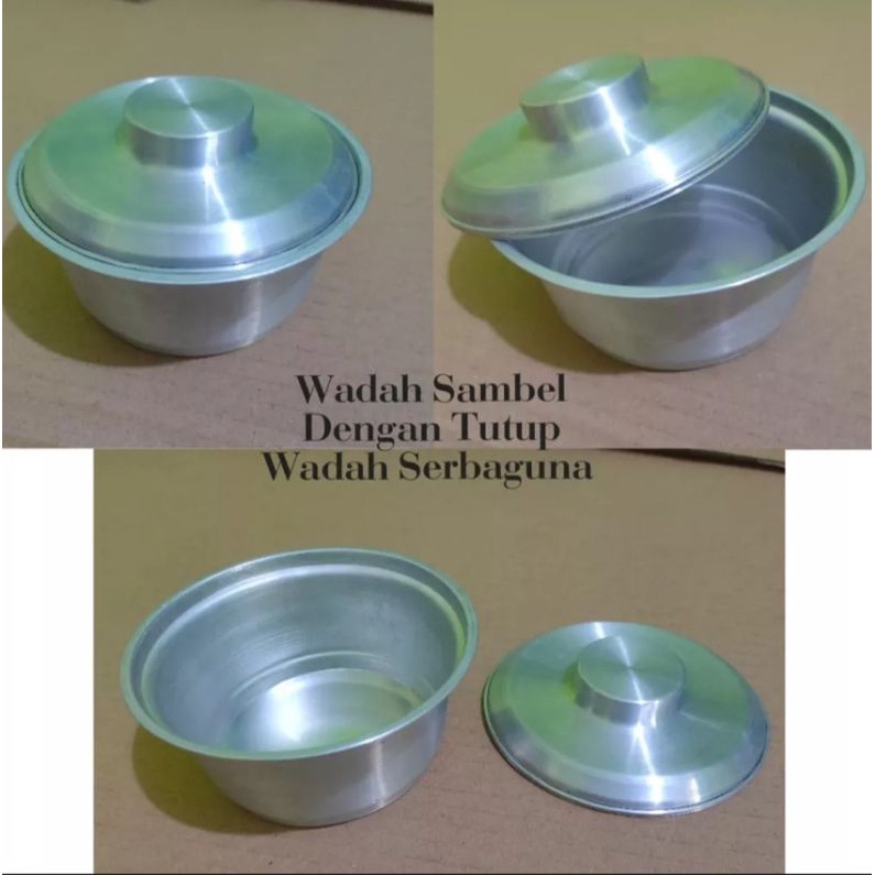 WADAH TEMPAT SAMBEL BAHAN ALUMINIUM