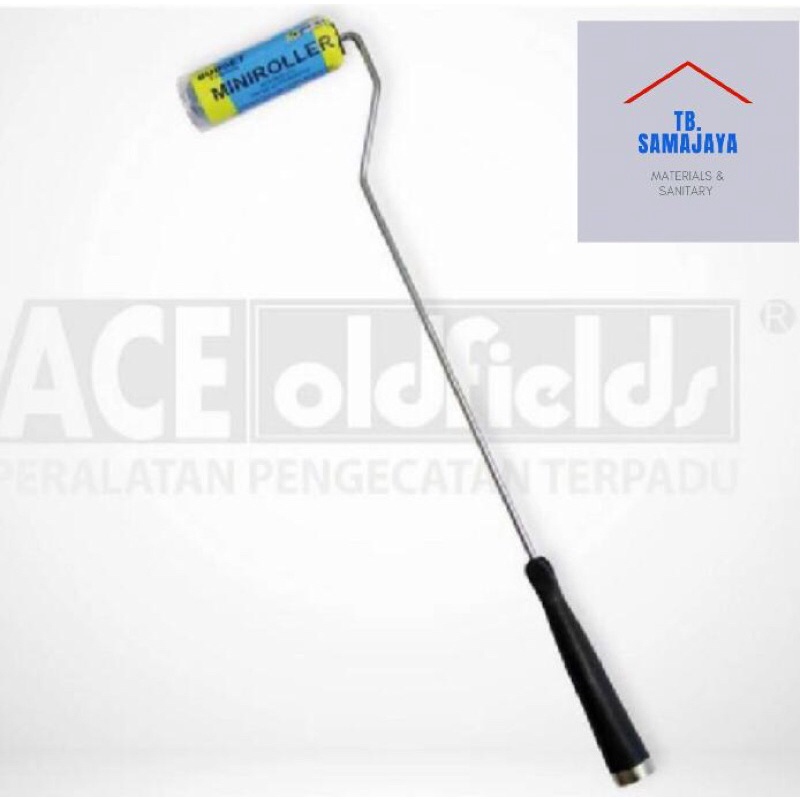 Kuas Roll Kecil ACE komplit gagang panjang . Kuas rol mini ACE Budget Oldfields