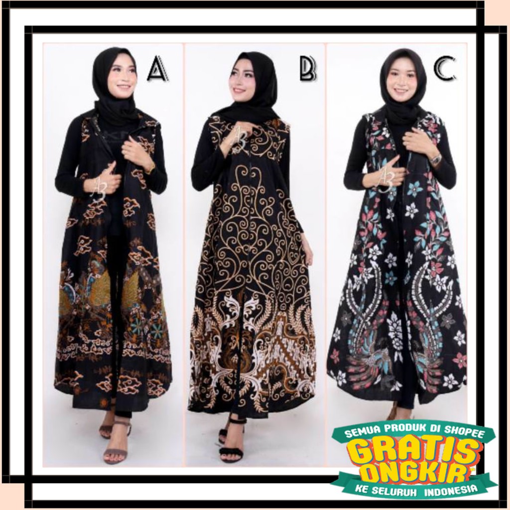 BATIK ANAK DEWASA ORANGTUA ALISAN / Outer batik wanita sogan jimet