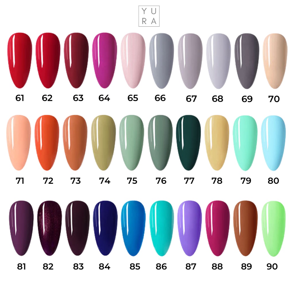 Venalisa Kutek Gel Nail Polish UV LED 60 warna No. 51-70