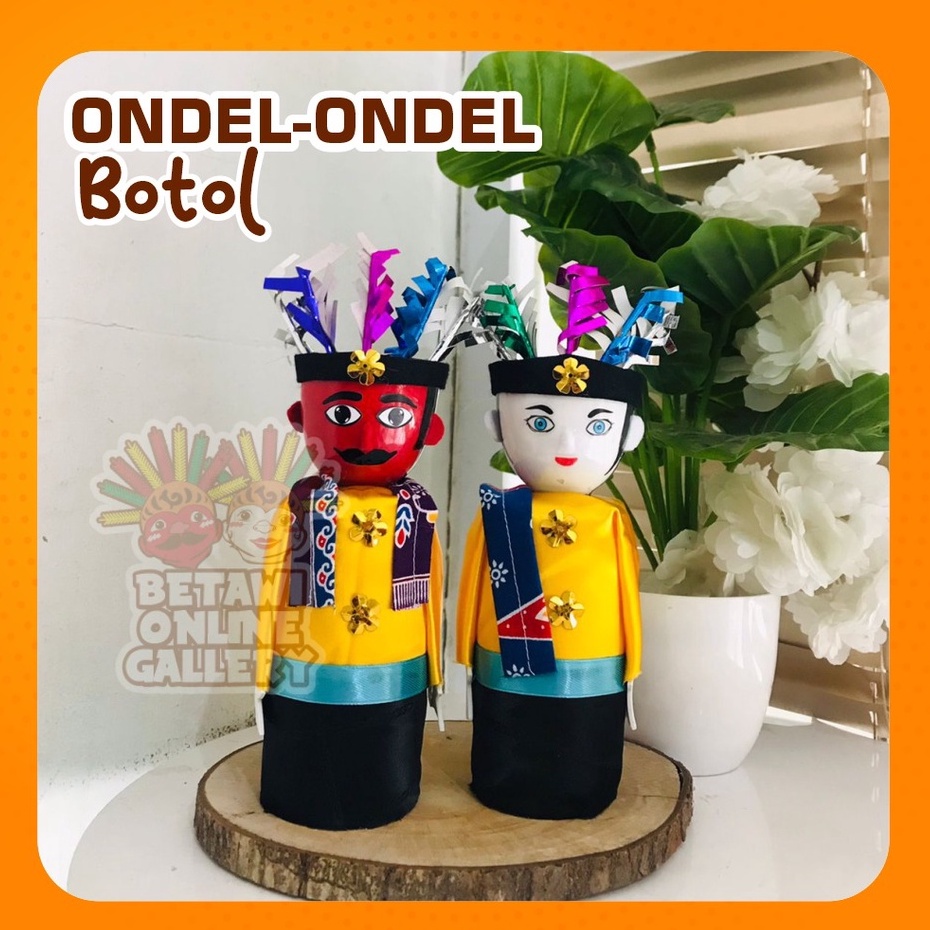 Boneka Ondel-Ondel Mini Mainan Anak [SEPASANG]