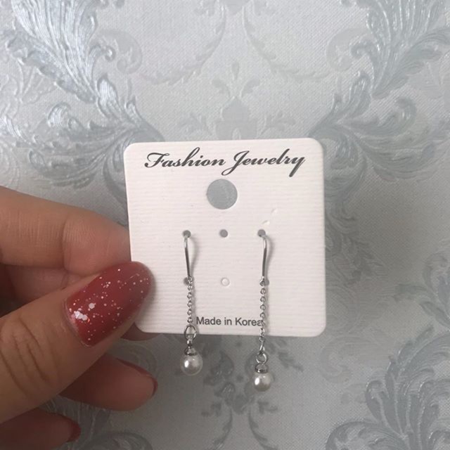 Anting Korea Simple Silver