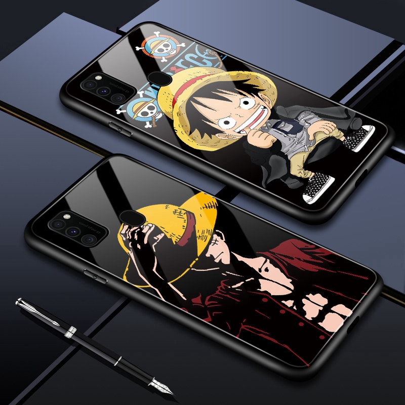 Samsung Galaxy M31 M21 M10 M20 M30 M30S M51 Anime One Piece Luffy Glass