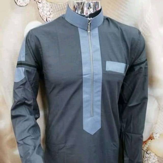 JUBAH DAFFA HARAMAIN MOTIF DI SLETING