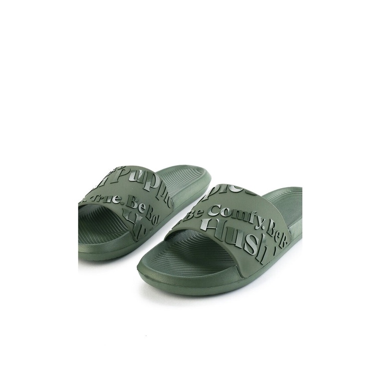 SANDAL SLIDE HUSH PUPPIES PRIA ORIGINAL CASUAL BRANDED ASLI HIJAU HM38