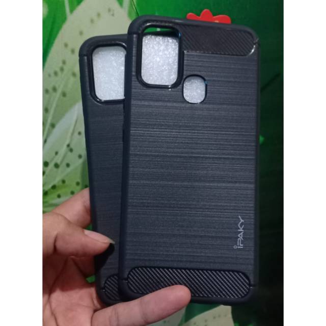 ARMOUR TPU CASE SAMSUNG M31 RUGGED CARBON SILICONE IPAKY CASE