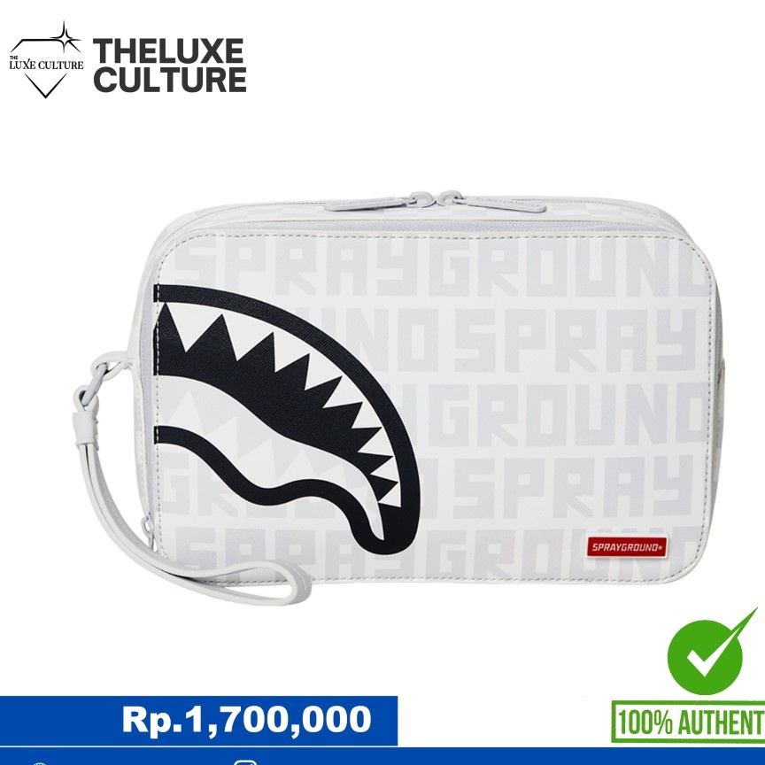 Jual Sprayground Shark Black White Pouch (100 authentic) Shopee