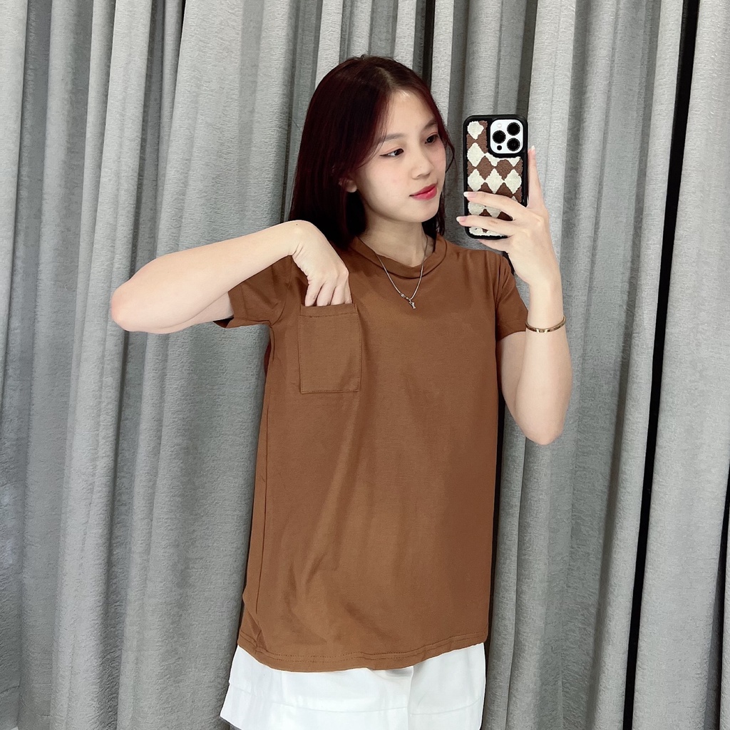 Basic Tshirt pocket | kaos pocket  big size | kaos oversize 1641