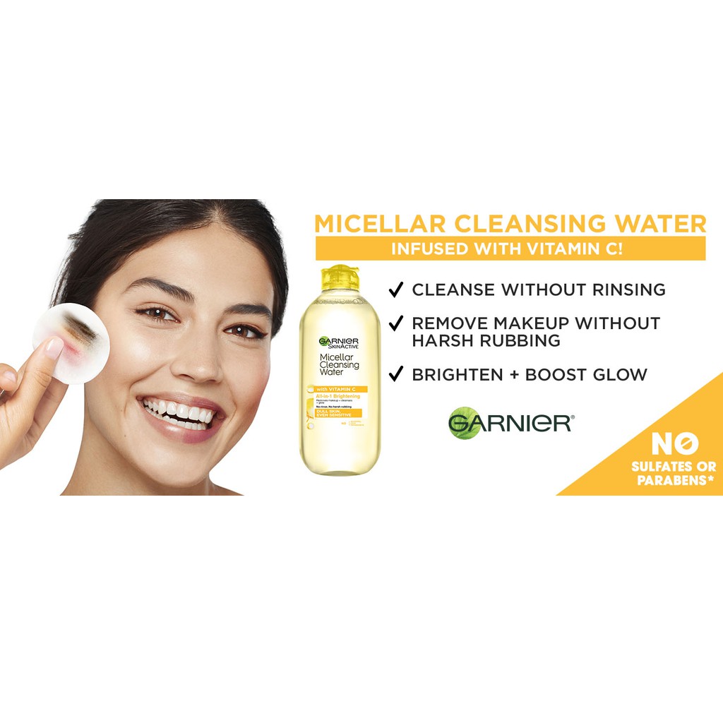 GARNIER MICELLAR WATER VITAMIN C TERBARUU!!!! 125ml