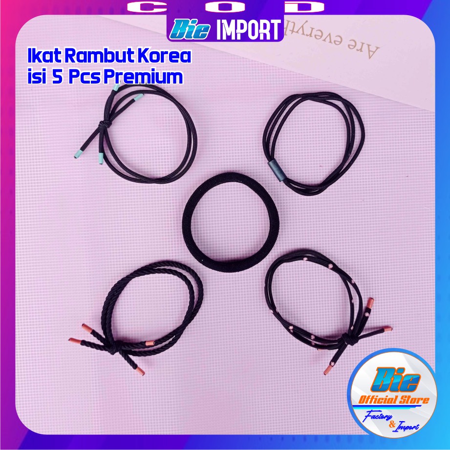 isi 10 Pcs Ikat Rambut Korea Premium Impor Best Seller