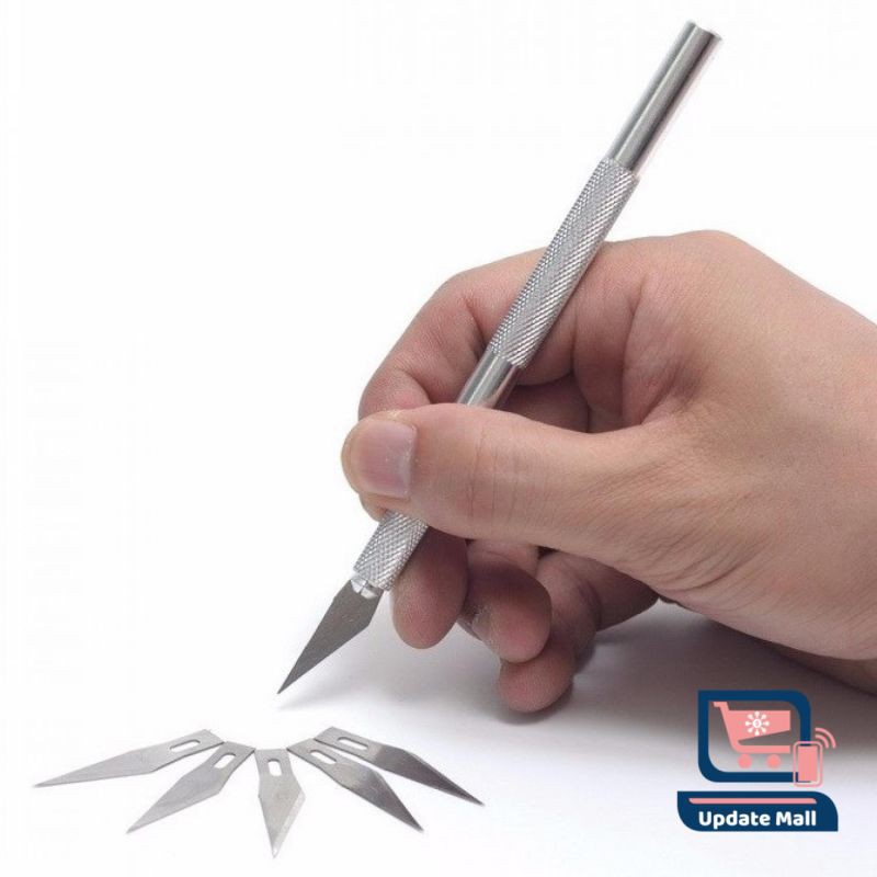 

PISAU UKIR SENI HOBBY CRAFTING ART KNIFE METAL HANDLE WL-9309