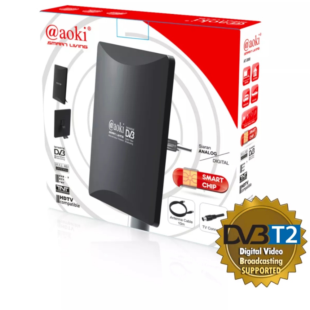 Antena tv ANTENNA digital UHF set top box antena indoor outdoor antena dalam dan luar antena aoki AT