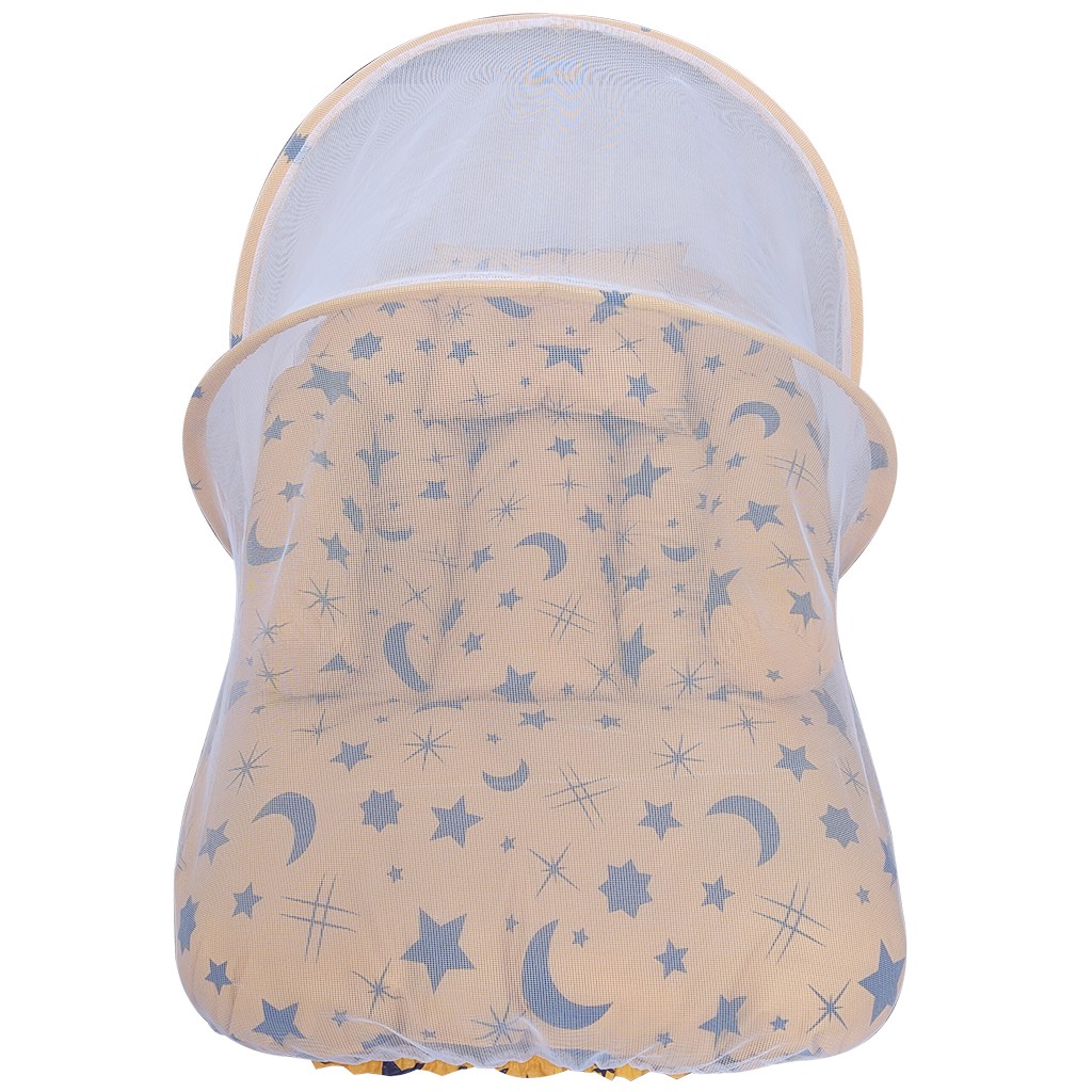 Kasur Bayi Berkelambu Motif Stary Night Kuning Set Bantal &amp; Guling HARGA GROSIR