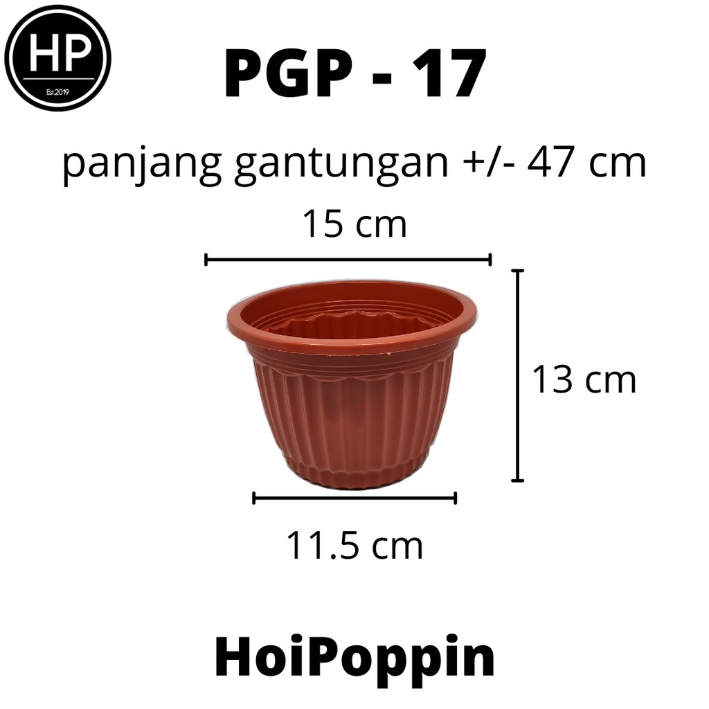 HPP - POT PUMBA 17 - POT COKELAT - POT - POT TANAMAN - POT TAMAN - POT HIAS - POT GANTUNG - PUMBA