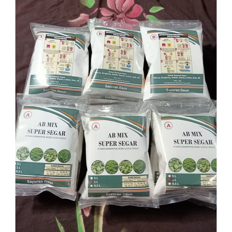 Nutrisi Hidroponik AB MIX Sayur 1 liter