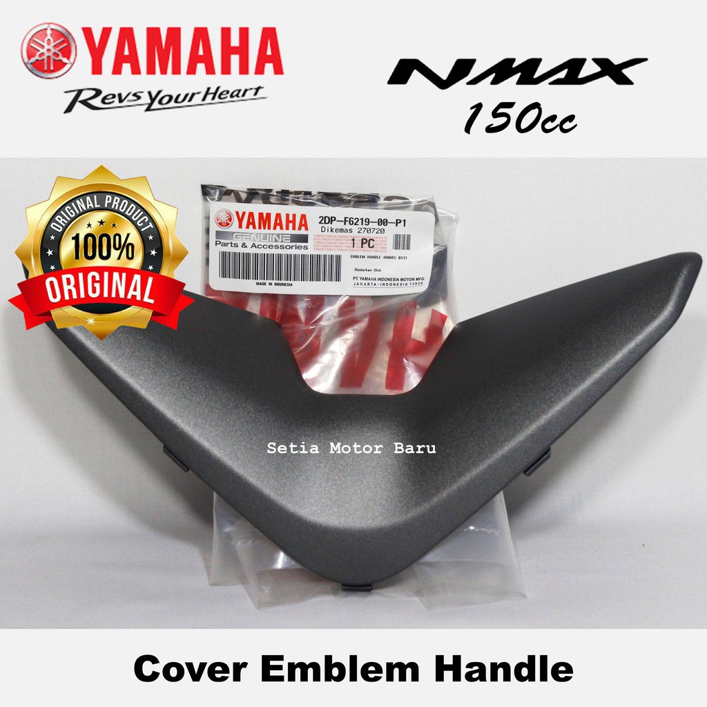 Cover Batok Emblem Handle Stang Stir Atas Nmax Old Abu Abu Doff Asli Yamaha Ori Ygp