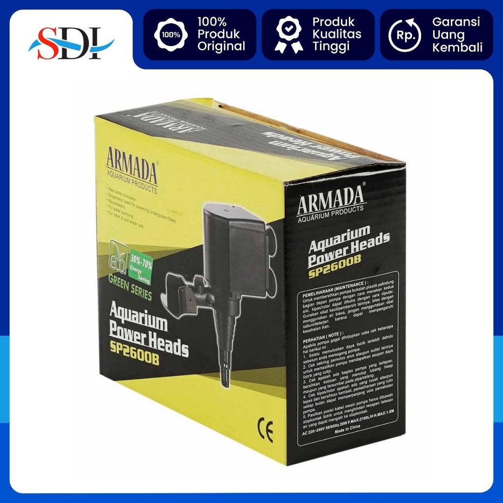 POMPA CELUP AQUARIUM ARMADA SP 2600B 1.8M 2100L/H