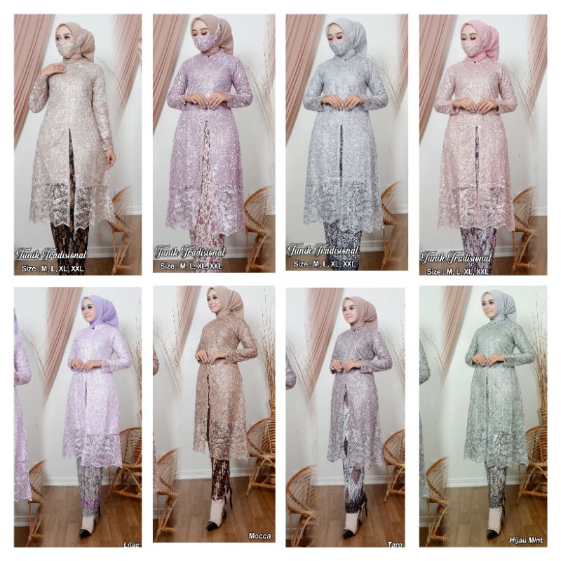 AZURAH SCRAF // stelan kebaya modern tunik tradisional Adelia / kebaya muslim / kebaya pesta / kebaya kurung / kebaya wisuda / kebaya busui / kebaya perpisahan / kebaya Bridesmaids / kebaya remaja / kebaya free masker / kebaya murah / kebaya 2022