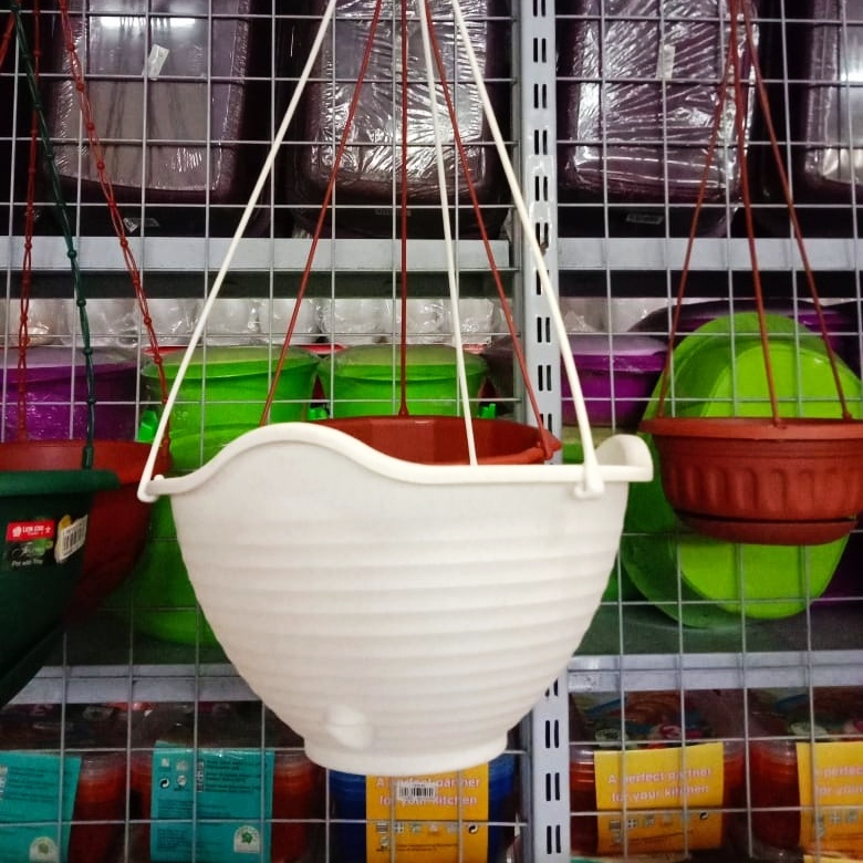 POT BUNGA PLASTIK GANTUNG murah dan cantik .20cm.