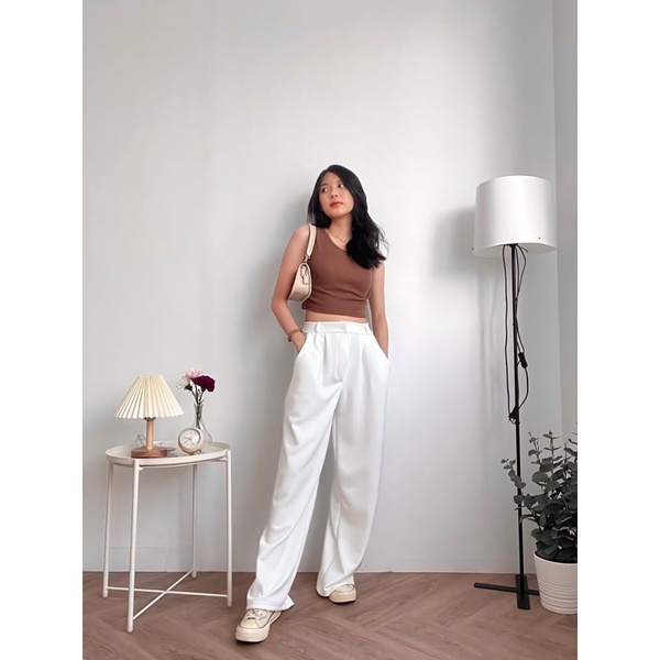 ASOKA Bora Pants - Celana Kulot - Celana Wanita - Wide Leg 2101