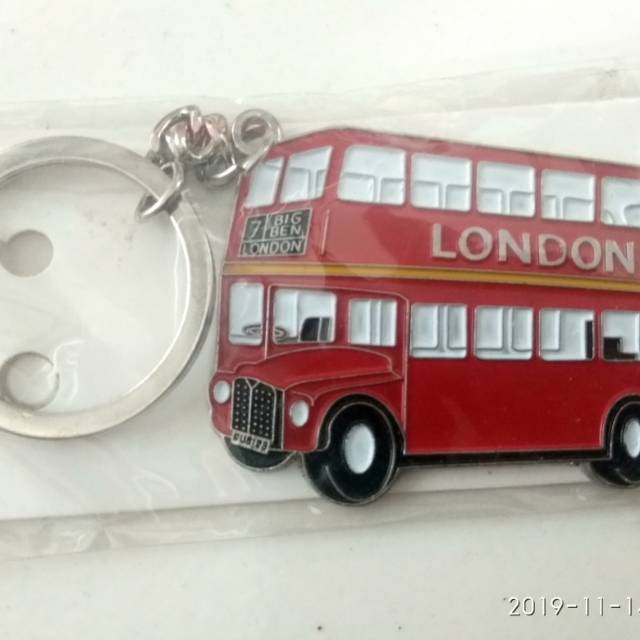 Key chain London bus