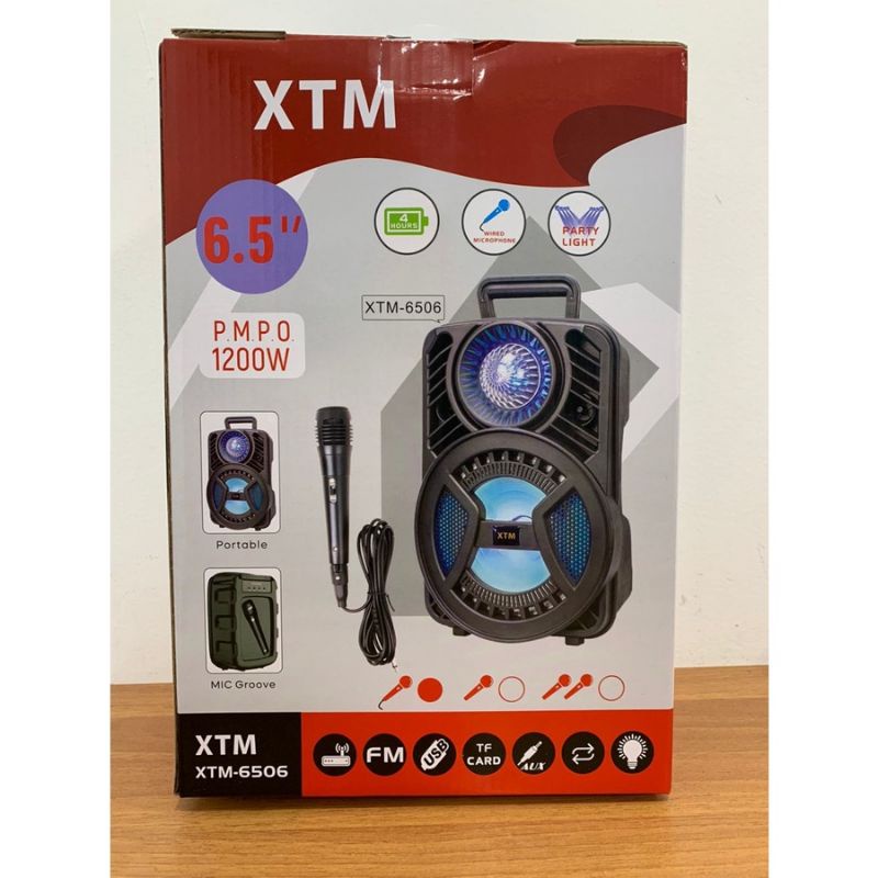 [COD] SPEAKER BLUETOOTH XTM-6506 UKURAN 6'5 INCH BONUS MIC - SPEAKER