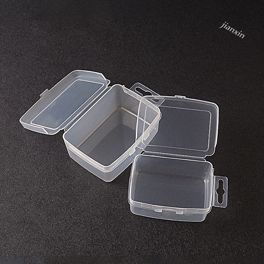 [Jianxin] kotak Penyimpanan Umpan Pancing Transparan Portable Multifungsi Tahan Lama Reusable