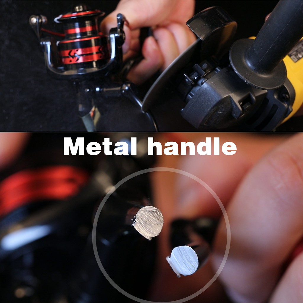 Power Hand Reel Pancing Memancing Rasio Gear 5.2:1 Max Drag 5-10KG Joran Pancing 1000-4000 Bahan Metal reel power handle reel harrow vector kerekan pancing