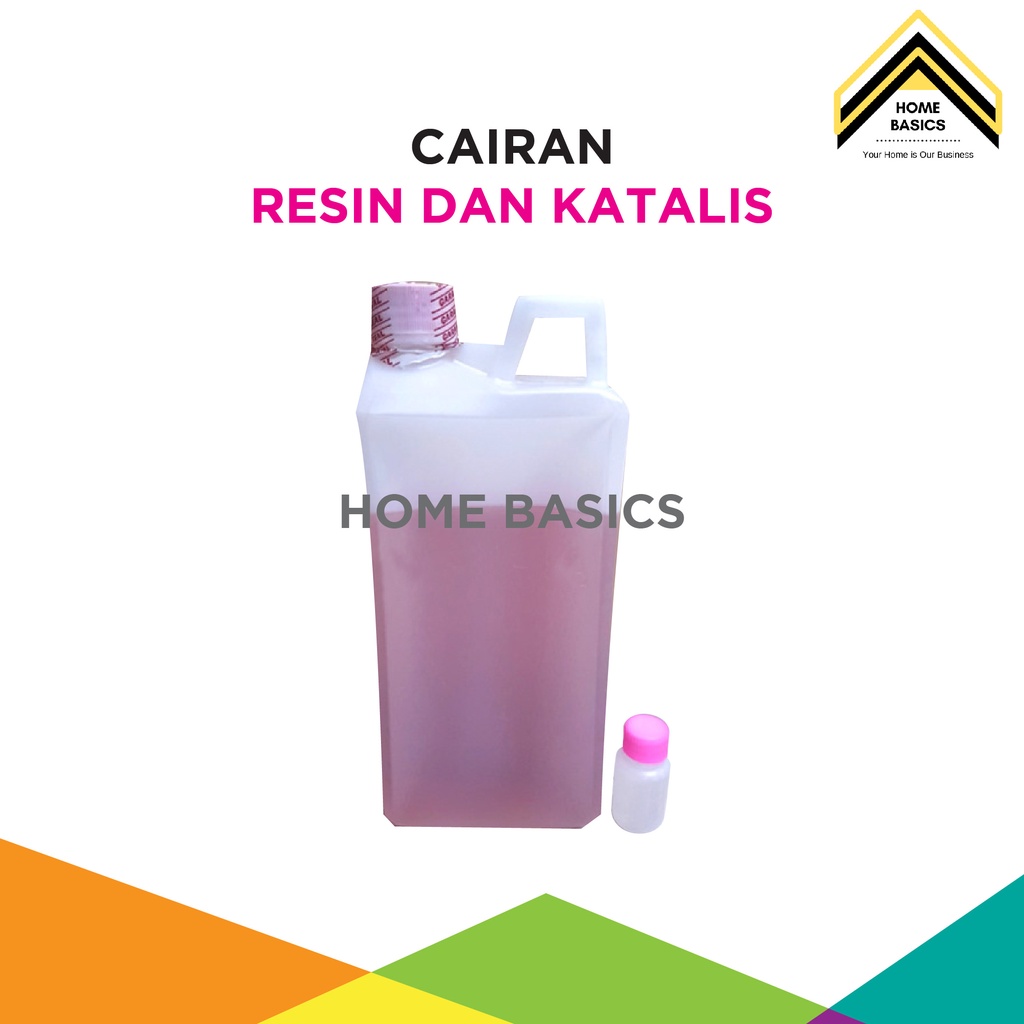Cairan Resin dan Katalis / Lem Keramik / Marmer / Fibreglass / Resin