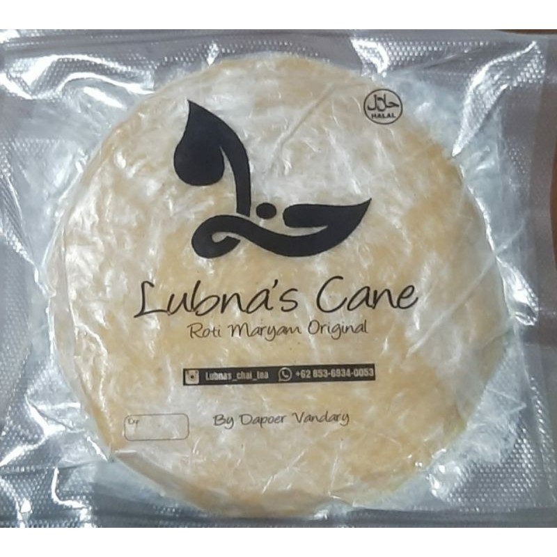 

Lubna's Cane (Roti Cane / Roti Maryam Original) 1 Pack isi 5 Lembar Cane