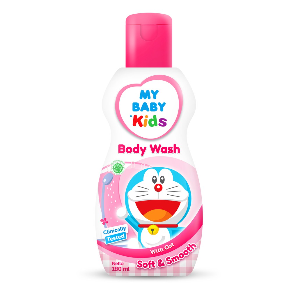 MY BABY Kids Body Wash 180 ml/2 pcs – Sabun Mandi Anak Doraemon 2 in 1 – My Baby >>> top1shop >>> shopee.co.id