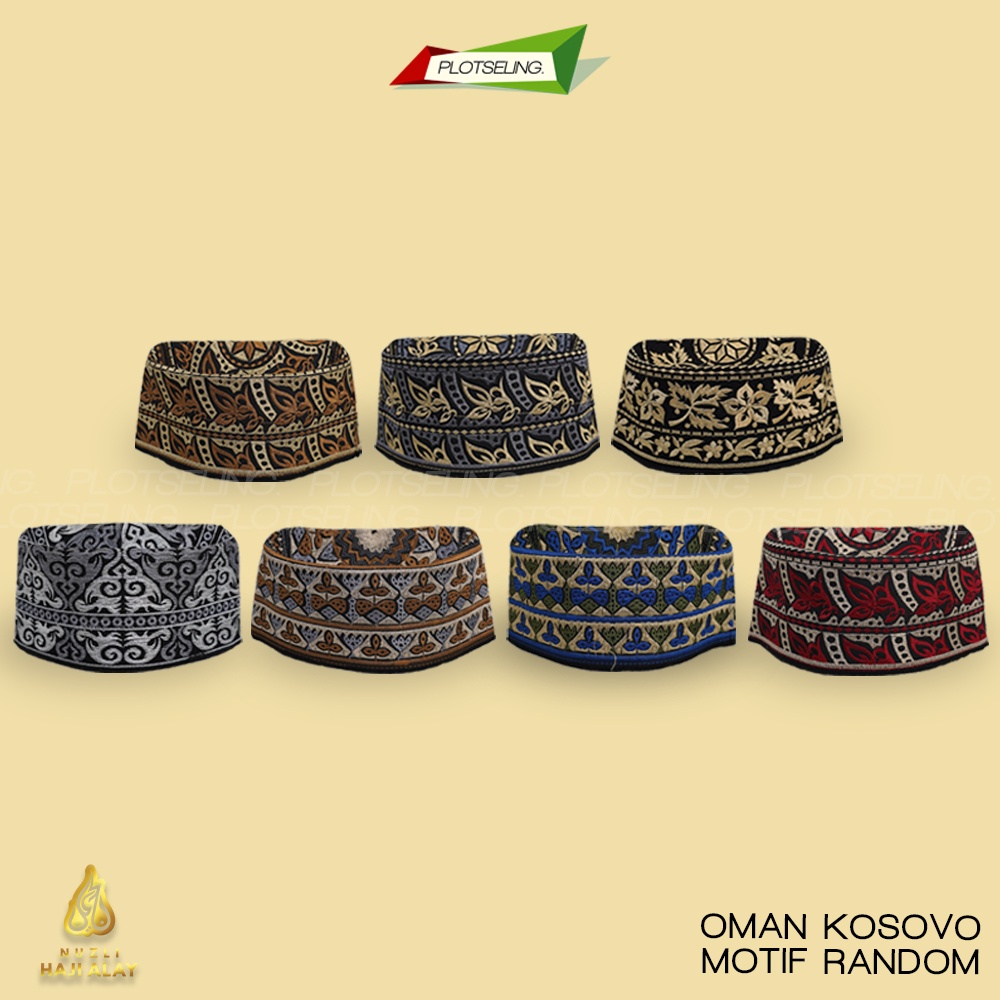 Peci OMAN BANGLADESH Kopiah Haji Sholat Banglades Santri Pria Pesantren Temboro Kopyah Shalat Laki Dewasa Anak Jumbo Motif Bordir Hitam Putih Kopeah Habib Syekh Bulat Tinggi Madinah Al Asas Assyarif Malaysia Madinah Assagofah Terompah Turki Mesir NU Ori