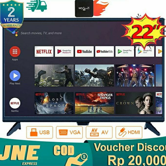 Tv Ku Smart Tv 22Inch Conzu Tv Full Layar