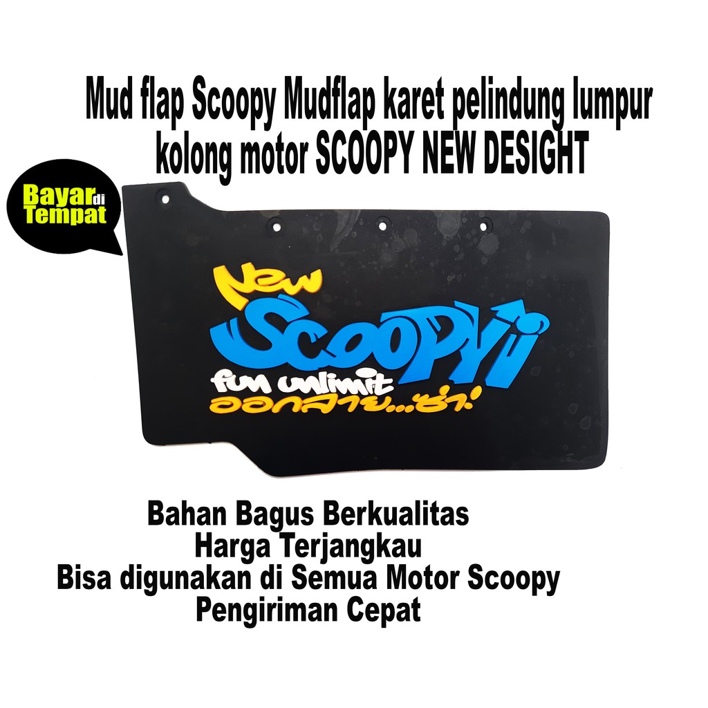 MUD FLAP NEW THAILOOKSTYLE MUDFLAP BEAT FI-ALL NEW HONDA VARIO-SCOOPY FI ESP-YAMAHA NMAX OLD